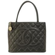 Chanel Vintage Pre-owned Laeder chanel-vskor Black, Dam