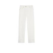 Max Mara Vita bomullsstretchbyxor White, Dam