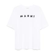 Marni Stilfull T-shirt Kollektion White, Dam