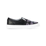 Chiara Ferragni Collection Svarta Slip-On Hearts Skor Black, Dam