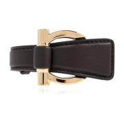 Salvatore Ferragamo Läderarmband Brown, Herr