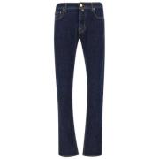 Jacob Cohën Bard Jeans i djupblå Stretch-Denim Blue, Herr