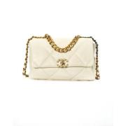 Chanel Vintage Pre-owned Laeder chanel-vskor White, Dam