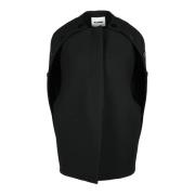 Jil Sander Ullblandad ytterplagg Black, Dam