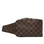 Louis Vuitton Vintage Pre-owned Canvas axelremsvskor Brown, Dam