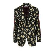 Palm Angels Svart/Guld Blazer från Palm Angels Collection Black, Dam