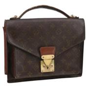 Louis Vuitton Vintage Pre-owned Canvas handvskor Brown, Dam