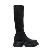 Camper Chunky Platform Boots i Svart Tencel® Black, Dam