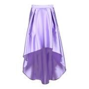 Simona Corsellini Elegant Polyester Kjol Purple, Dam