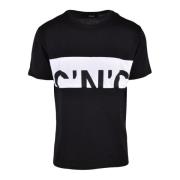 Costume National Bomull T-shirt med unik design Black, Herr