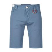 Tramarossa Klassiska Slim-Fit Shorts Blue, Herr