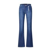 Raffaello Rossi Flared Jeans med bekväm passform Blue, Dam