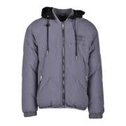 John Richmond Pufferjacka med 100% polyester Gray, Herr