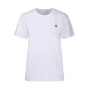 Maison Kitsuné Baby Fox Patch T-tröja White, Dam