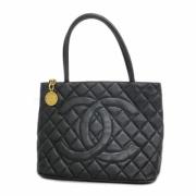 Chanel Vintage Pre-owned Canvas chanel-vskor Black, Dam