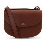 A.p.c. Mini Karamell Läder Crossbody Väska Brown, Dam