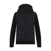 Canada Goose Quiltad Stickad Hoody i Svart Black, Dam