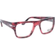 Persol Korrigerande Glasögon med 3-års Garanti Red, Unisex