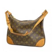 Louis Vuitton Vintage Pre-owned Tyg axelremsvskor Brown, Dam