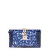 Dolce & Gabbana Elegant Woman Clutch Väska Blue, Dam