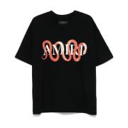 Amiri Svarta T-shirts och Polos Black, Herr