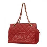 Chanel Vintage Pre-owned Laeder chanel-vskor Red, Dam