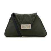 MM6 Maison Margiela Militärgrön Nylon Axelväska Green, Dam