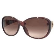 Gucci Vintage Pre-owned Glas solglasgon Brown, Dam