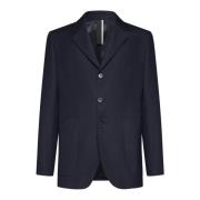 Low Brand Blå Natt Blazer Jacka Blue, Herr