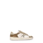 Golden Goose Beige Lädersneakers med Ikonisk Stjärna Beige, Dam