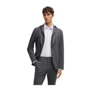 Hugo Boss Stretch Tekniskt Tyg Huva Jacka Gray, Herr