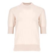 Jil Sander Rosa Kashmir Ull Silke Tröja Pink, Dam