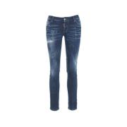 Dsquared2 Blå Skinny Jeans Dammode Blue, Dam