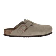 Birkenstock Taupe Mocka Kork Mules Beige, Herr