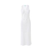 Melissa Odabash Vit Virkad Maxi Strandklänning White, Dam