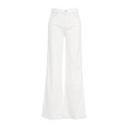 7 For All Mankind Vita Wide Leg Jeans 'Lotta Sugar' White, Dam