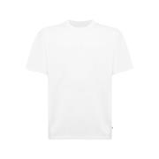 Nike Bomull Scoop Neck Broderad T-shirt White, Herr