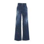 Dsquared2 Blå Straight Leg Jeans Blue, Dam