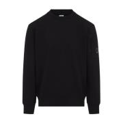 C.P. Company Svart Sweatshirt med Stil 999 Black, Herr