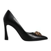 Versace Svarta läderhögklackade pumps Black, Dam