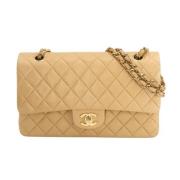 Chanel Vintage Pre-owned Laeder axelremsvskor Beige, Dam