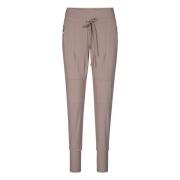 Raffaello Rossi Sportswear Joggingstyle med dragkedjefickor Beige, Dam