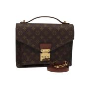 Louis Vuitton Vintage Pre-owned Canvas handvskor Brown, Dam