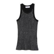 The Attico Svart Tanktop Stilfull Mode Black, Dam