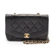 Chanel Vintage Pre-owned Laeder crossbodyvskor Black, Dam