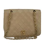 Chanel Vintage Pre-owned Laeder handvskor Beige, Dam