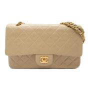 Chanel Vintage Pre-owned Laeder chanel-vskor Beige, Dam