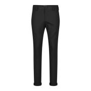 Dondup Slim Fit Viskos-Mix Byxor Black, Herr