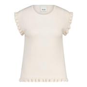 Allude Kashmir Volang Ärmlös Topp White, Dam