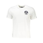 North Sails Bomull Logo Print Kortärmad Tee White, Herr